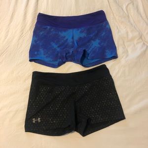 2 Pair Under Arm Running Shorts